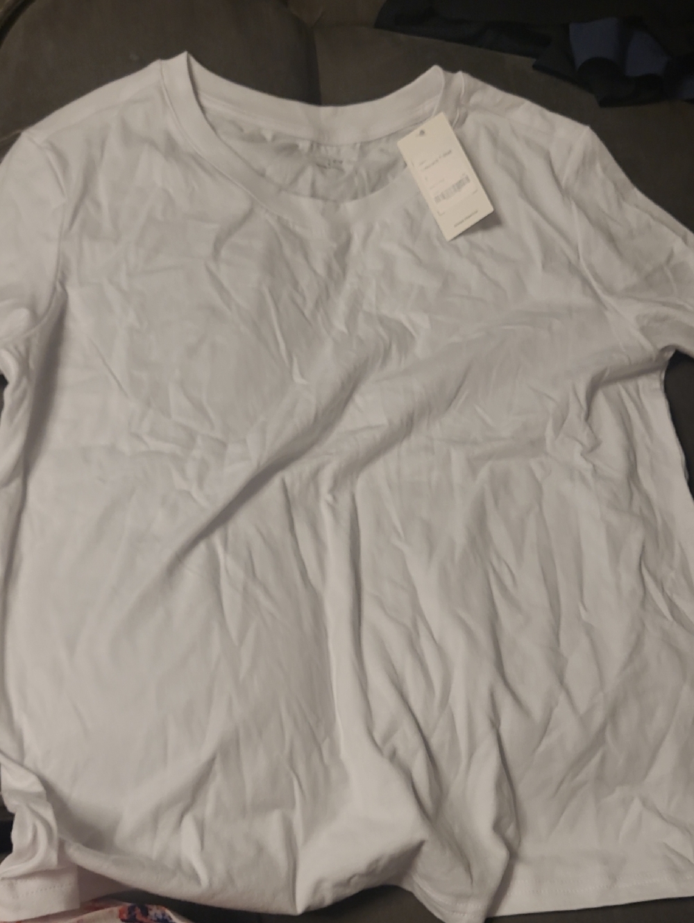 Classic White Short Sleeve Tee - Women's Crew Neck
